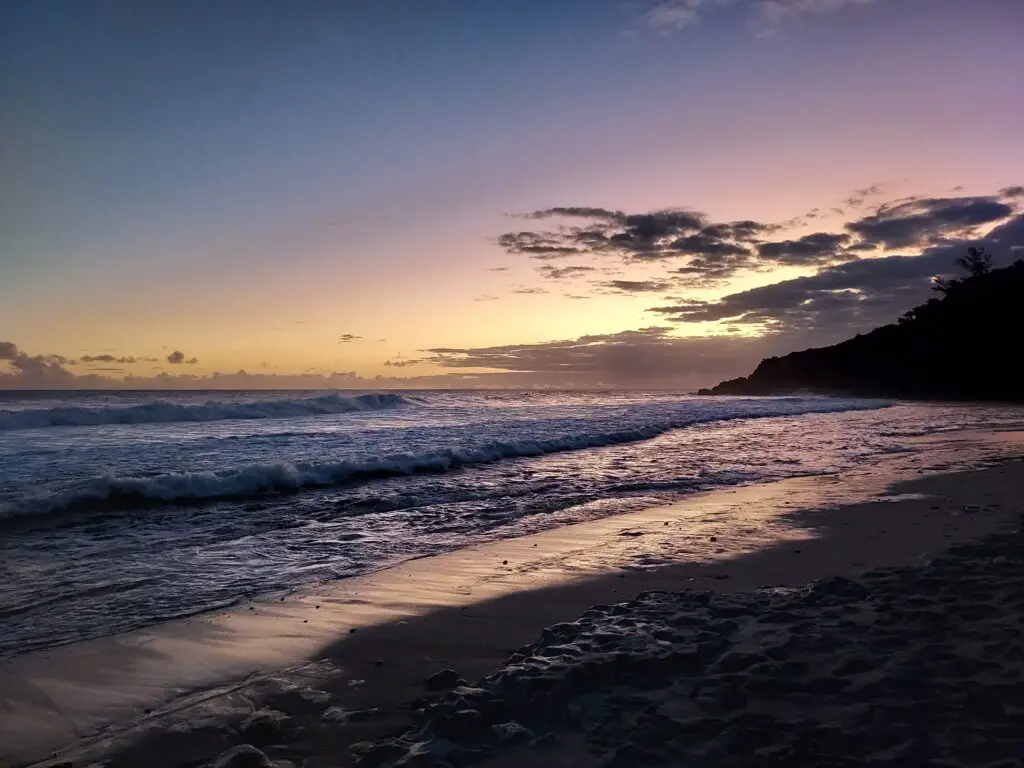 Sunset plage de Grande Anse - une semaine à la Réunion
